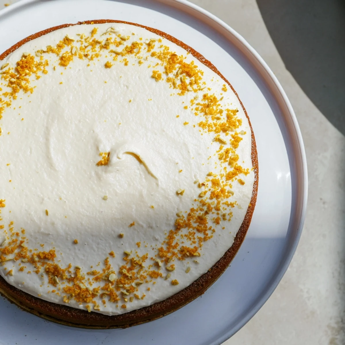 A slice of Home Plate: Saffron and vanilla custard tart, offering a delightful vanilla flavor sensation.