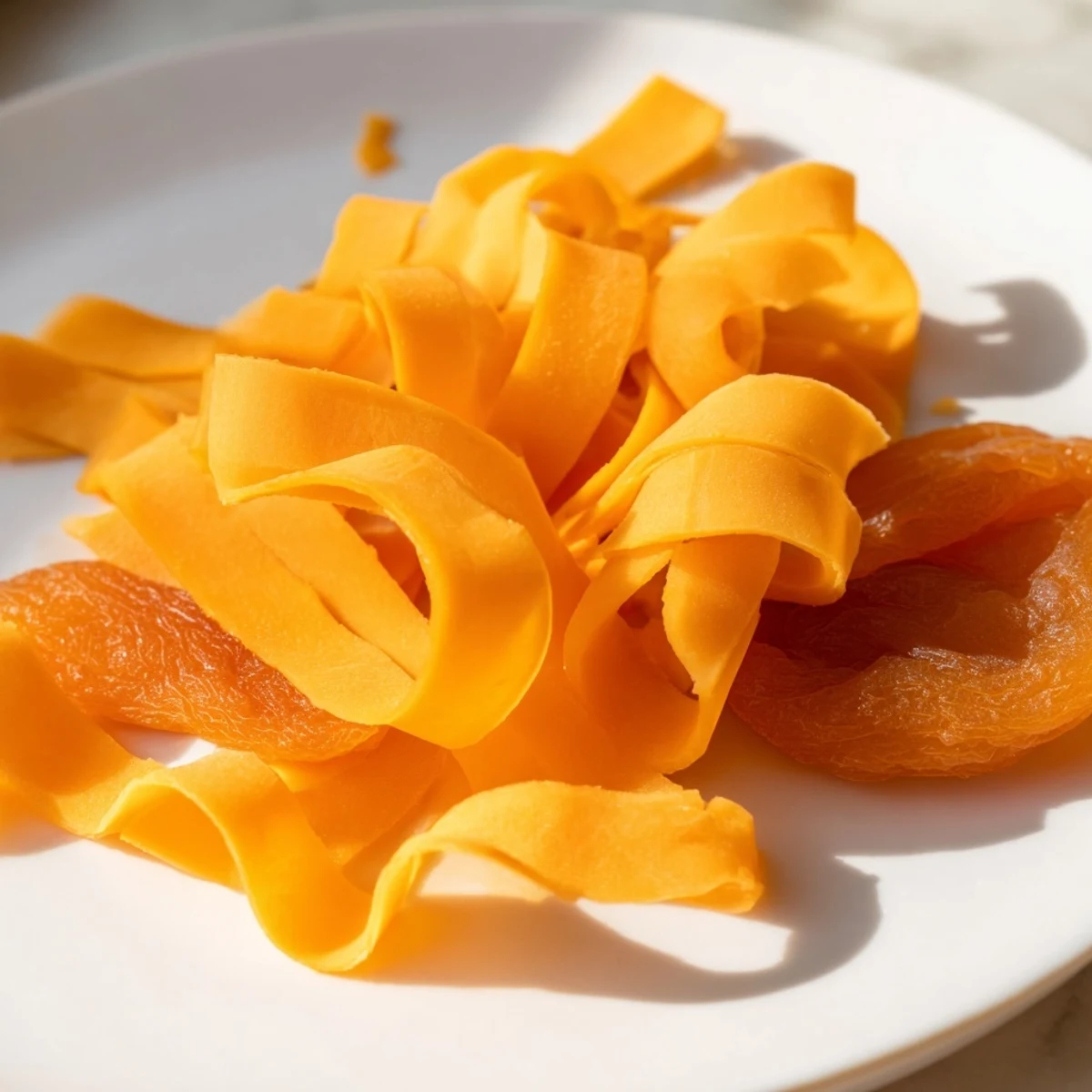 Beautiful Copper Coil appetizer, with vibrant cheddar and apricot spiral, ready to be enjoyed.