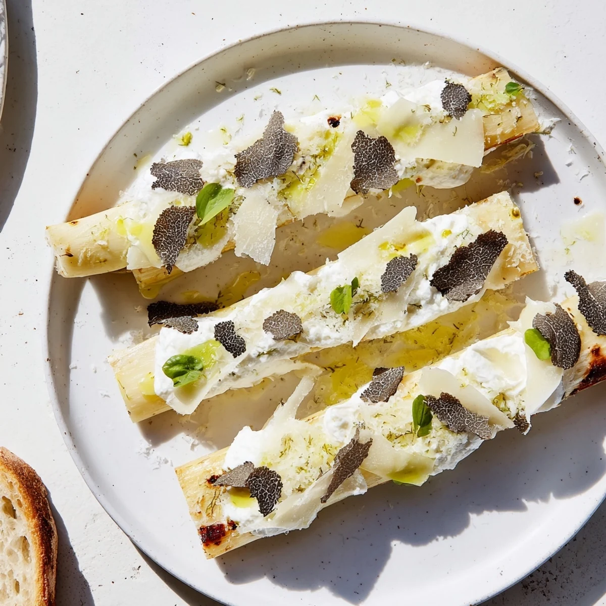 White Asparagus Cheese Truffle