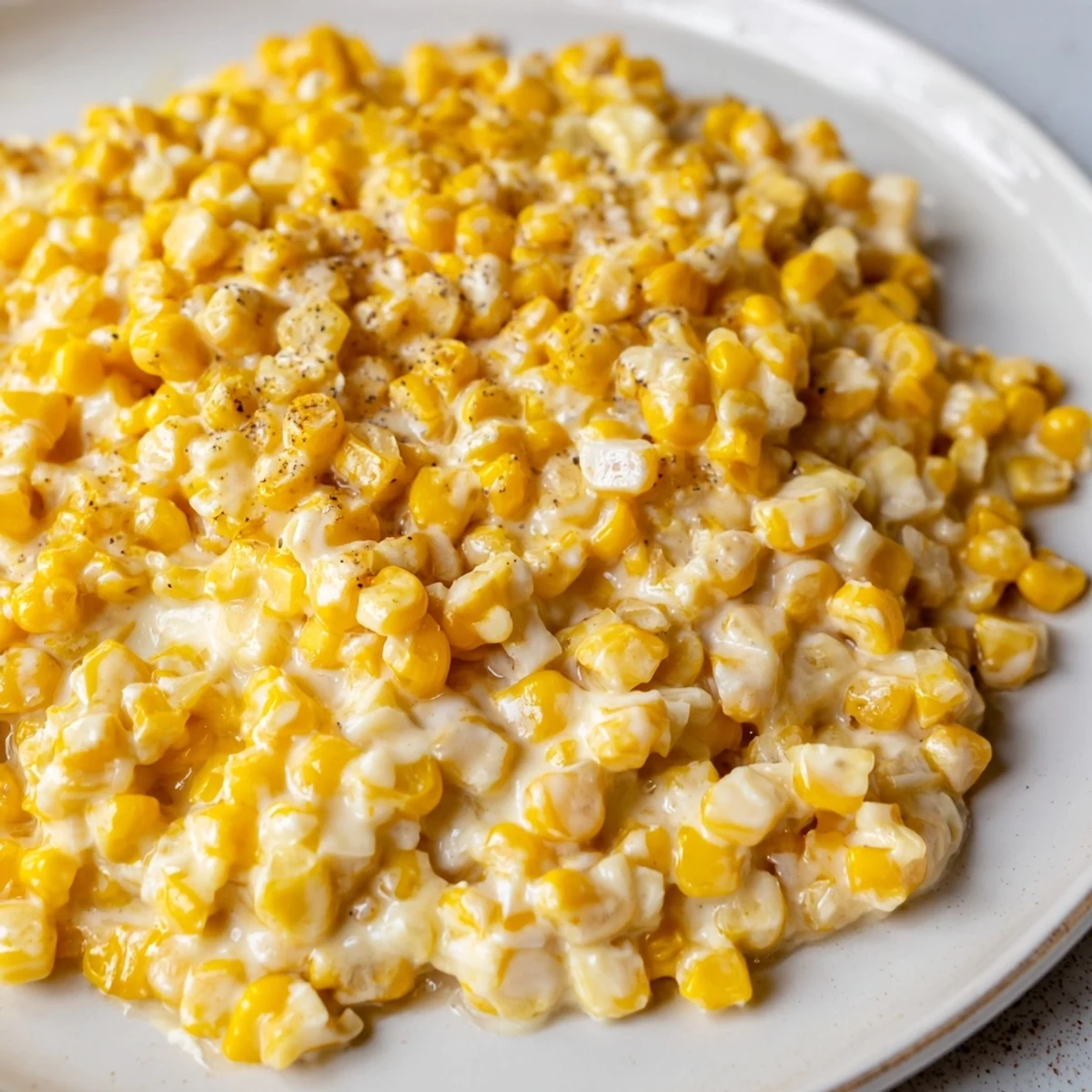 Warm and creamy Honey Butter Skillet Corn, with kernels coated in a luscious, caramelized glaze.