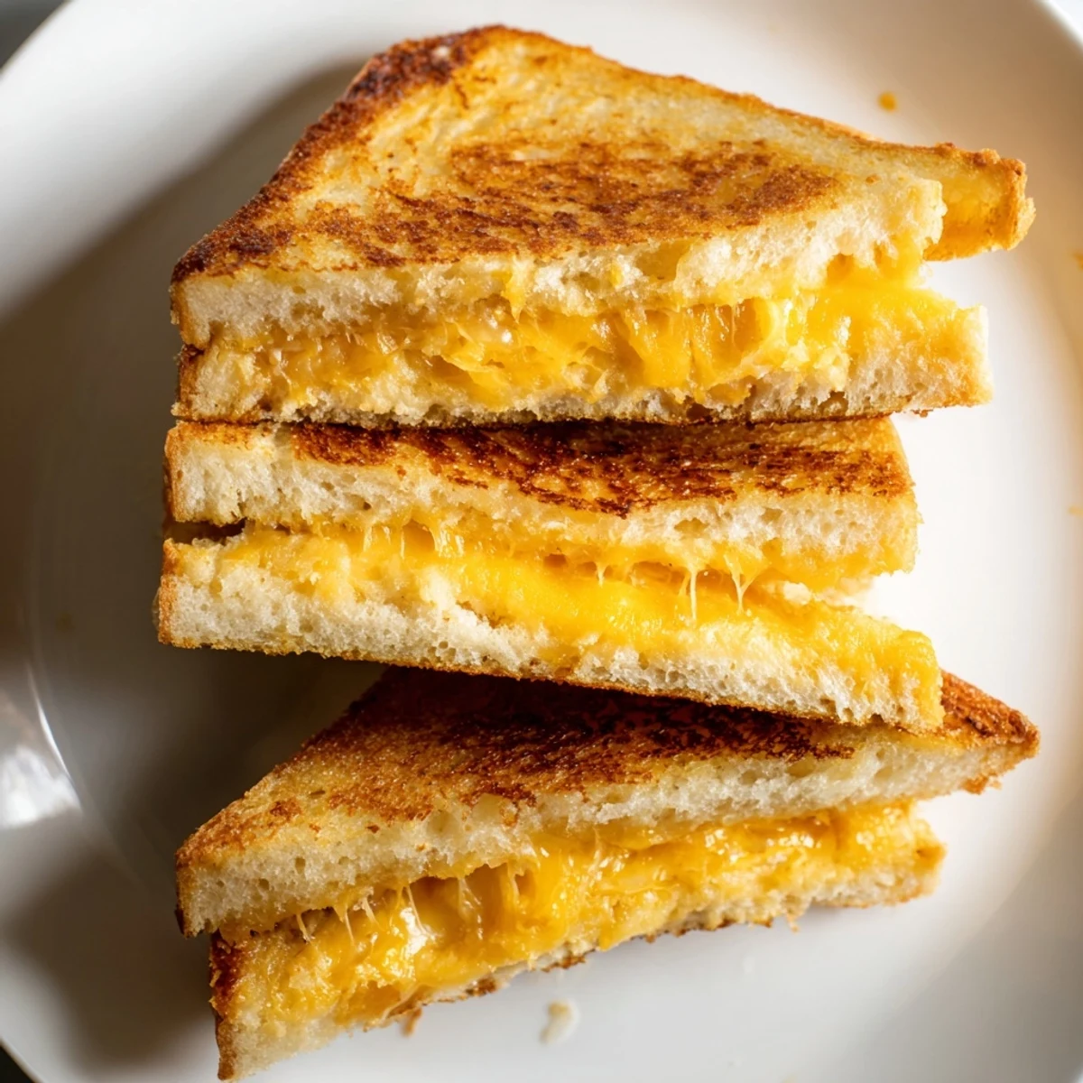 Warm, comforting air fryer grilled cheese: a simple American classic with golden, bubbly edges.