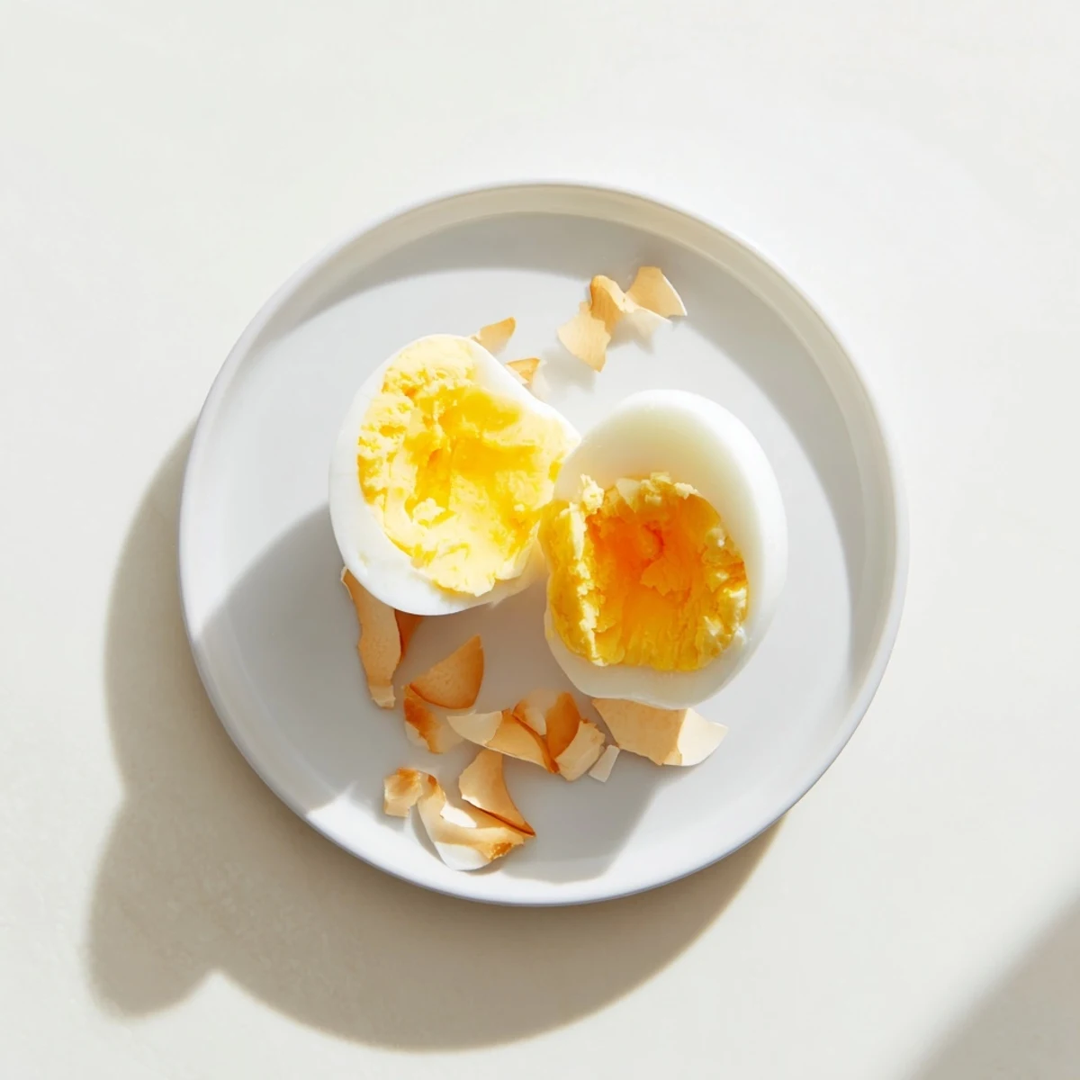 These golden Air Fryer Boiled Eggs look delicious, perfect for a quick and protein-packed snack.