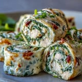 Turkey Cheese Spinach Pinwheels