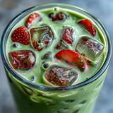 Strawberry Matcha Latte Oat Milk