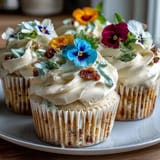 Spring Cupcakes Edible Flowers