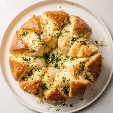 Golden-brown, star-shaped garlic bread, bubbly from the oven, ready for sharing alongside your meal.