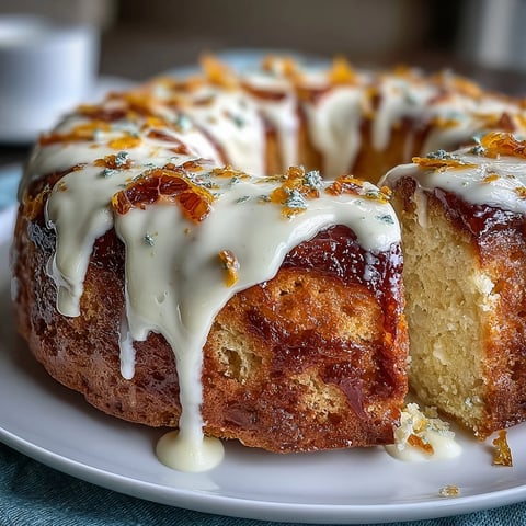 Freshly baked Heavenly Blood Orange Yogurt Cake with a bright citrus glaze and tender crumb.