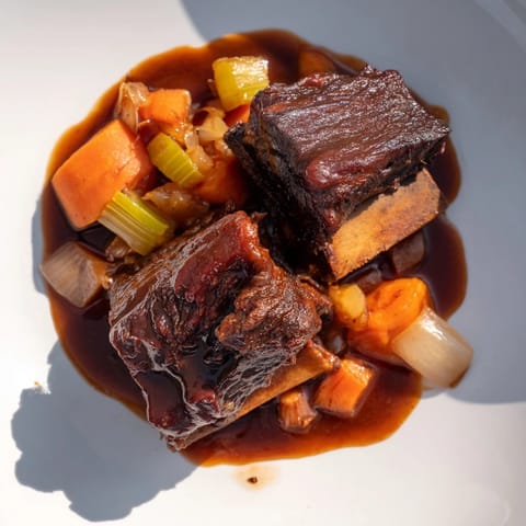 Amber-glowed Beer-Braised Ribs