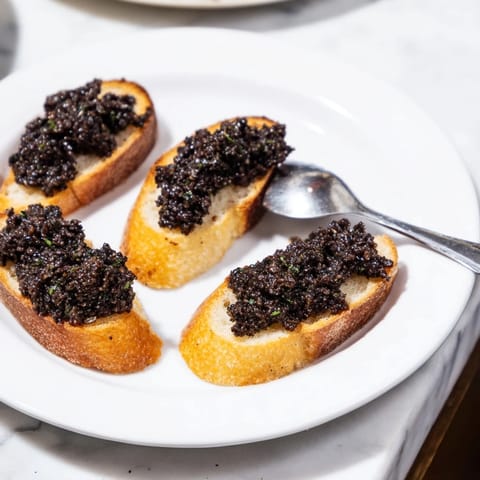 Black Olive Tapenade Crostini
