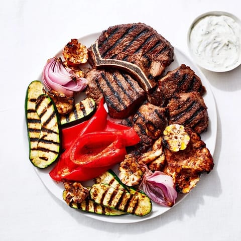 Backyard BBQ Meat Veggies