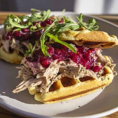 Stuffing Waffle Chicken Sliders