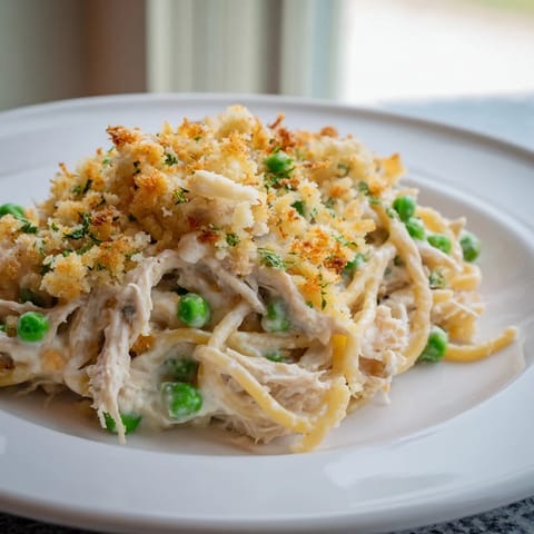 Turkey chicken tetrazzini bake