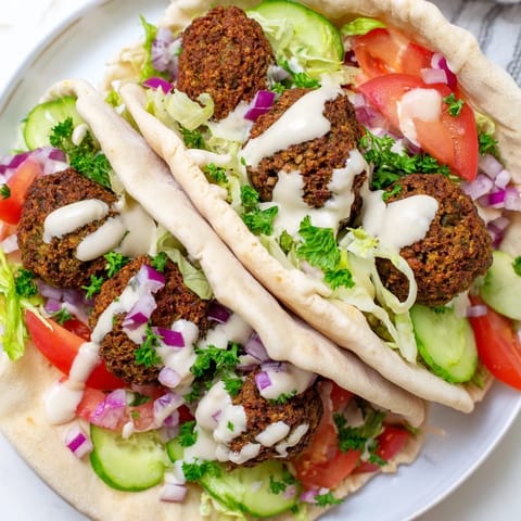 Crispy Falafel Pita Pocket
