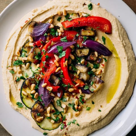Hummus Roasted Veggies