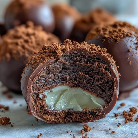 A platter of bite-sized Hojicha Truffles ready to serve, with an optional side of matcha for pairing.