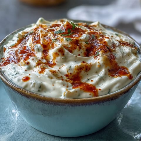 Bold and zesty Southwest Ranch Sauce drizzled over a crisp salad with fresh tomatoes and greens, highlighting its creamy texture.