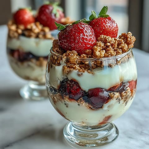 10-Minute Greek Yogurt Berry Parfait