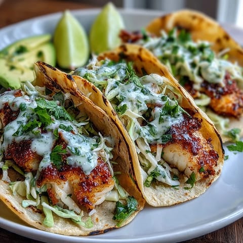 Spicy Lime Fish Tacos