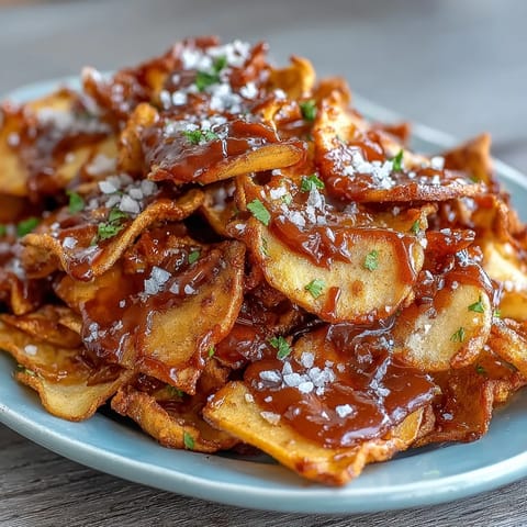 Candy Apple Nachos with Caramel Drizzle and Chocolate Chips: a vibrant platter of crisp apple slices topped with warm caramel, melted chocolate, and crunchy nuts for a fun, shareable dessert.