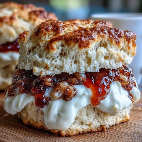 Clotted Cream Jam Scones