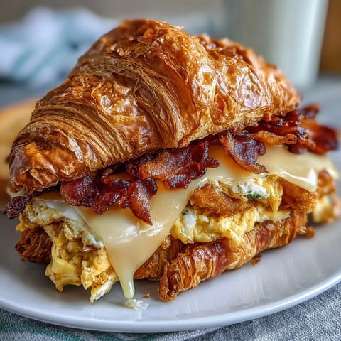 Butter Croissant Breakfast Sandwich