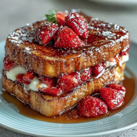 Spring Brunch Strawberry French Toast