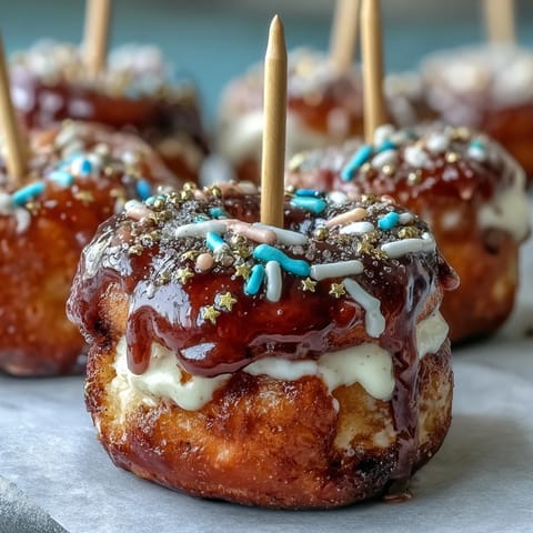 A colorful Graduation Party Donut Tower with Sprinkles, a sweet centerpiece ready for celebration.
