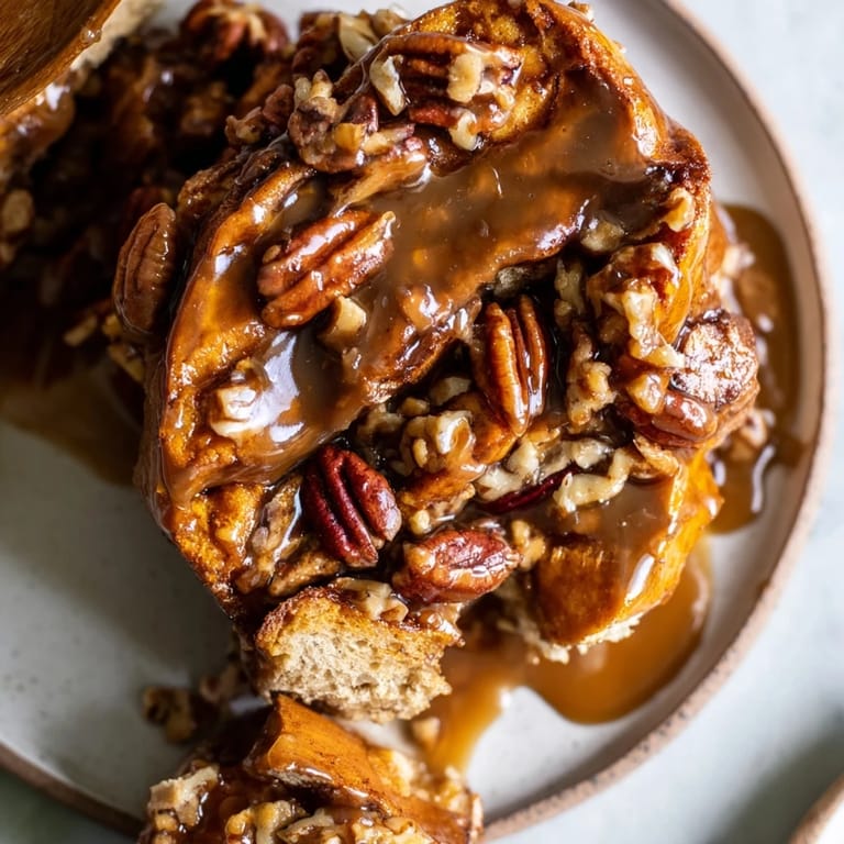 A rustic and warm, moist Weekend Cabin-Style Sweet Potato and Pecan Loaf with crunchy pecan topping.