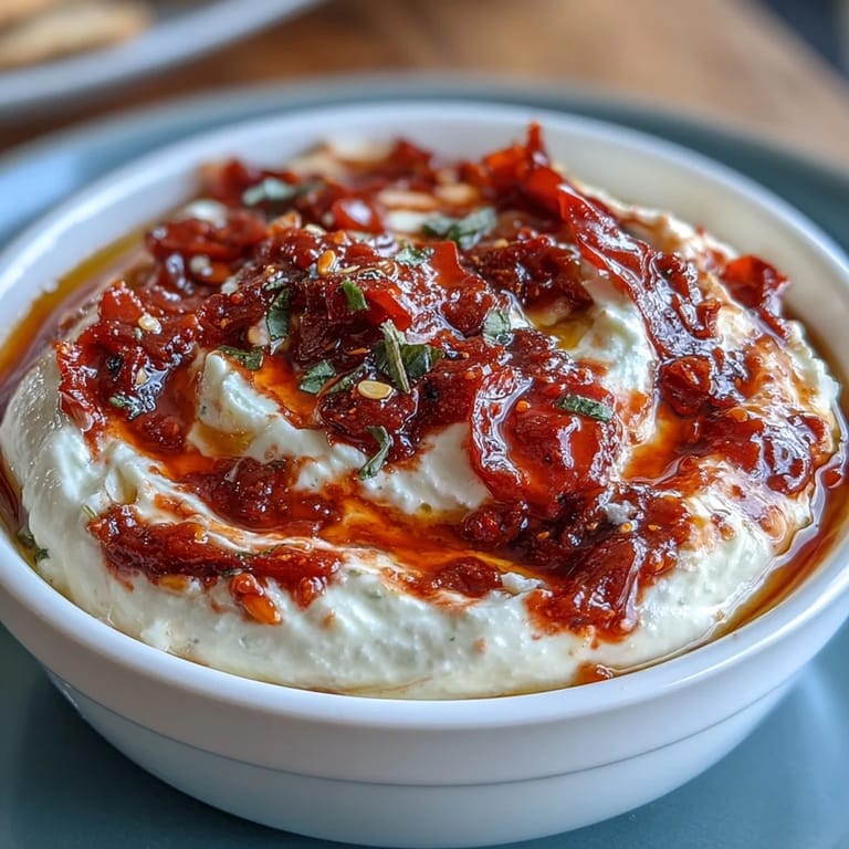 Smooth Calabrian chili cream cheese spread on a bagel, garnished with fresh chives and a drizzle of olive oil.