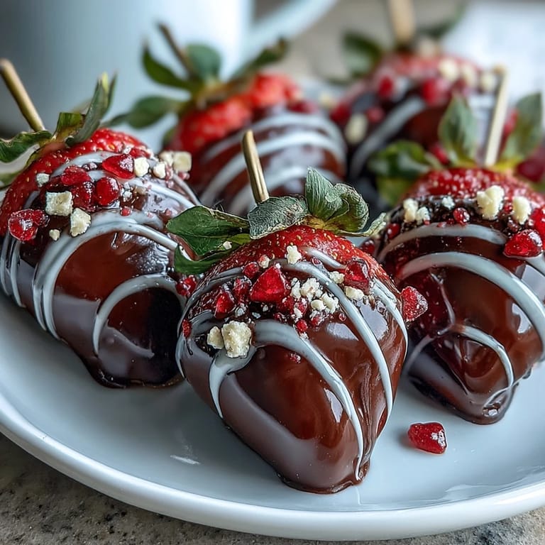 Romantic chocolate-covered strawberry bouquet with decorative skewers, ideal for Valentine's Day celebrations or special occasions.