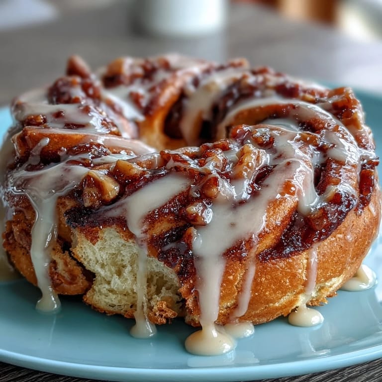 Golden baked bagels swirled with cinnamon sugar and drizzled with sweet vanilla Greek yogurt glaze for a delicious, wholesome treat.  