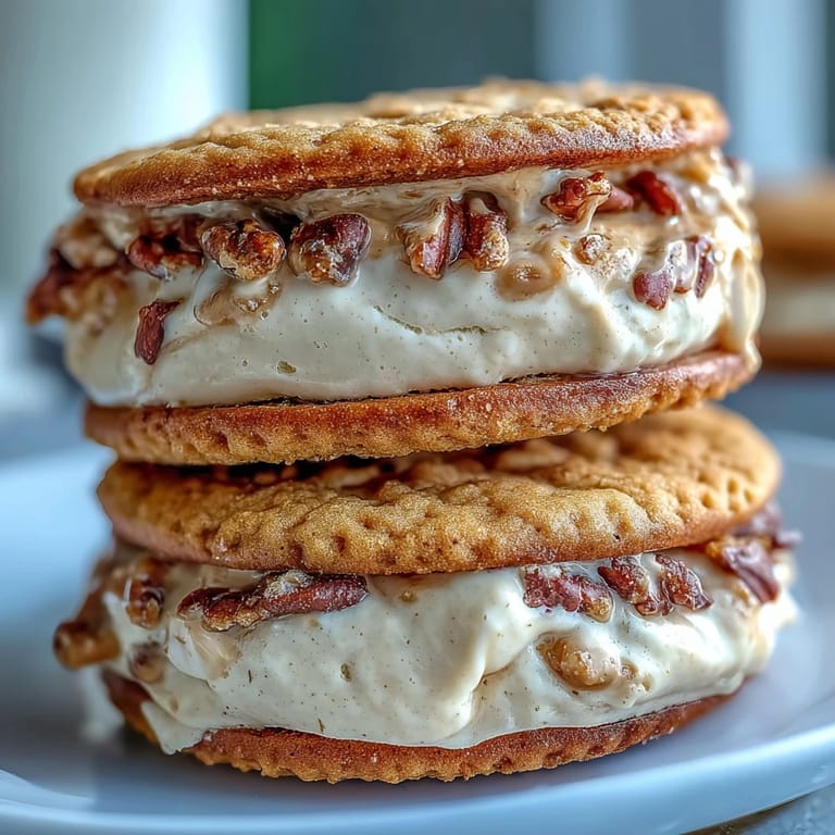 Golden milk cookie sandwich cookies with cream, delicate vanilla cookies paired with fluffy vanilla buttercream center.