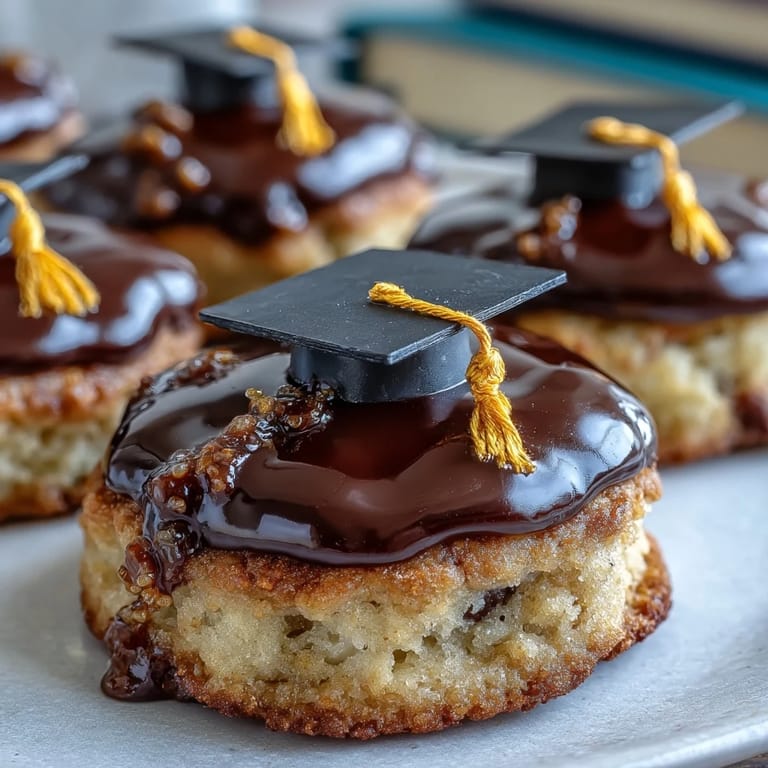 Celebrate with buttery graduation cap cookies, iced in black royal icing and topped with bright yellow candy tassels.