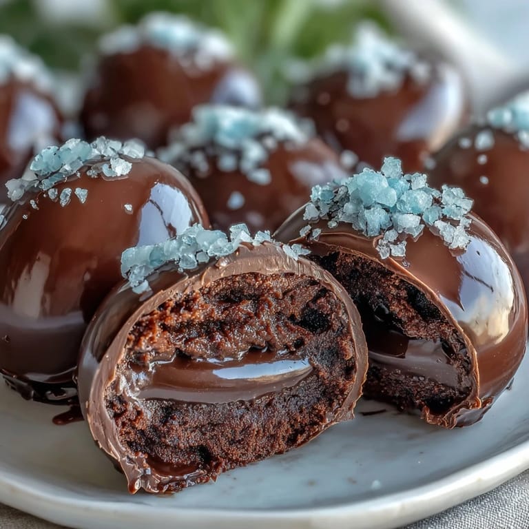 Handmade peanut butter eggs dipped in rich dark chocolate and finished with a sprinkle of flaky sea salt, a perfect homemade Easter treat.