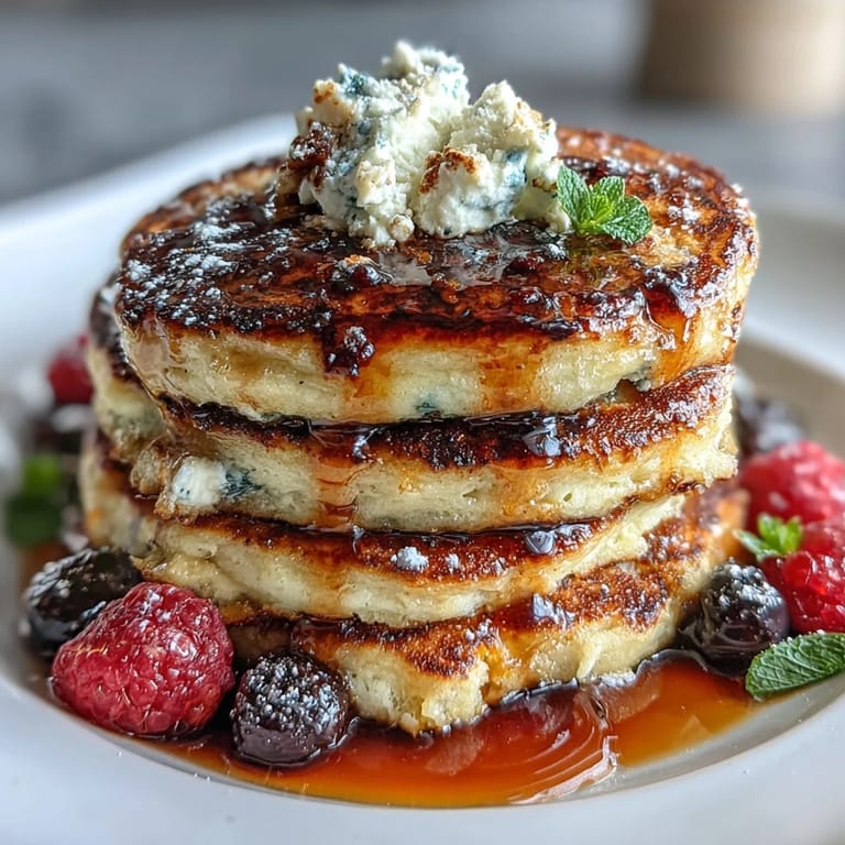 Warm Icelandic Skyr Pancakes bursting with creamy flavor, perfect for morning indulgence.
